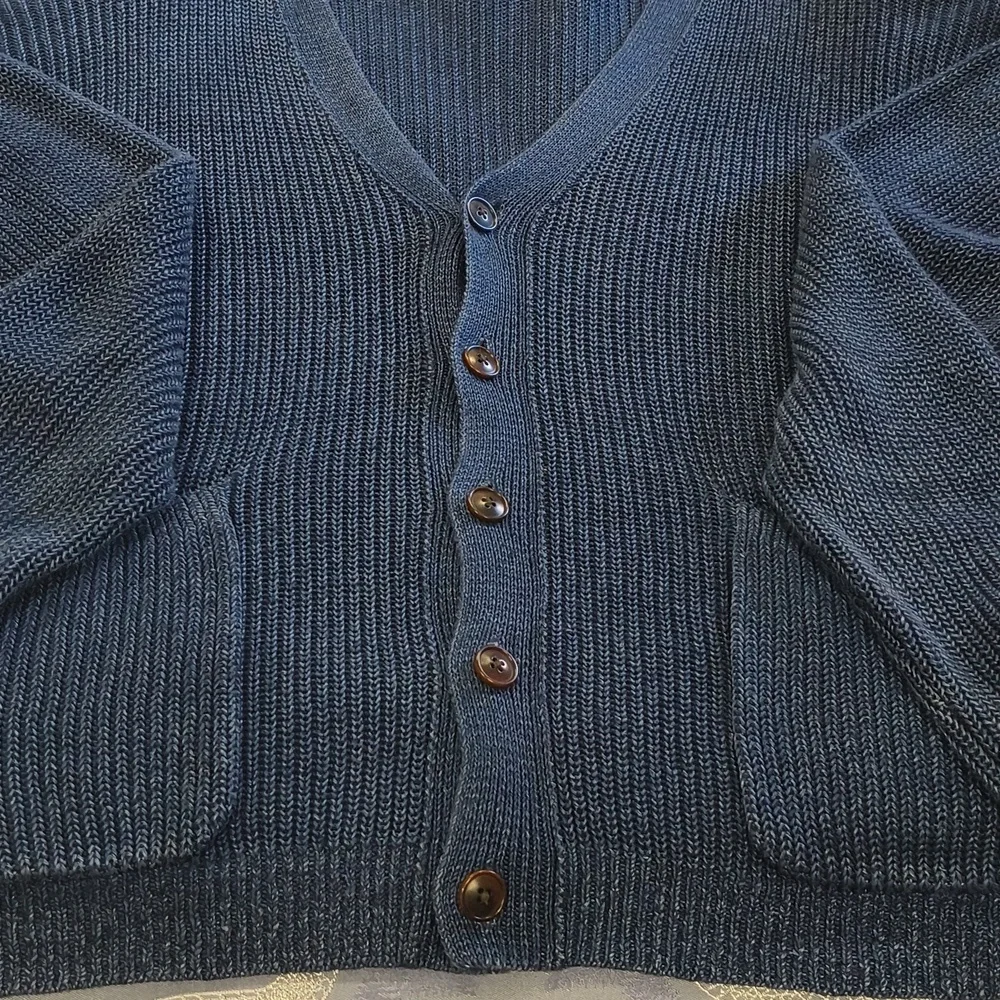 Banana Republic Relaxed 100% Linen Button Front Cardigan